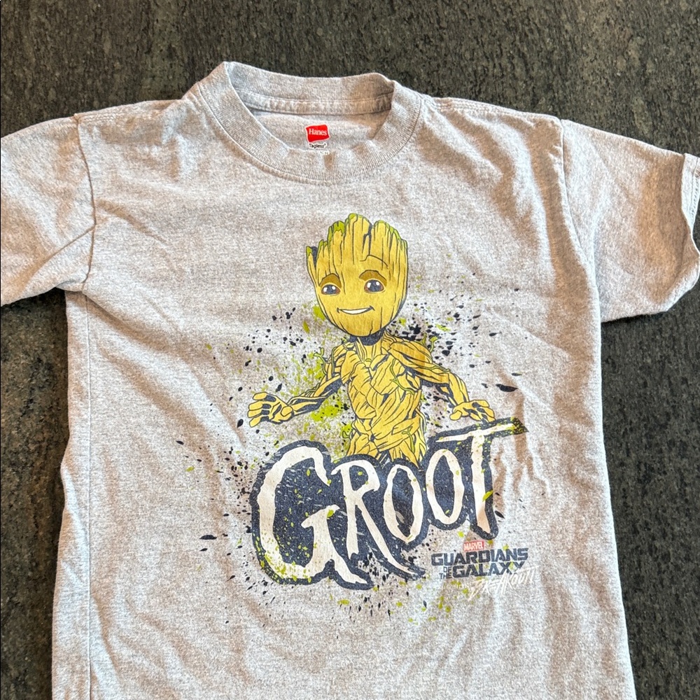 Marvel Gray Groot Guardians Tee